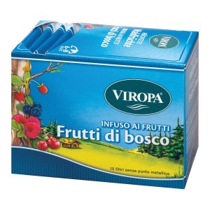 Viropa infuso frutti di bosco 15 bustine - tisana ai frutti di bosco senza caffeina