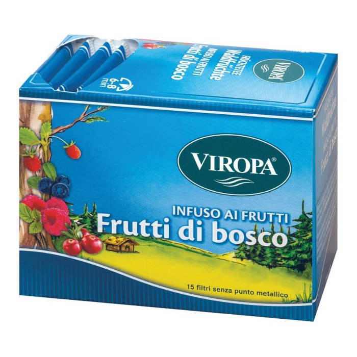 Viropa infuso frutti di bosco 15 bustine - tisana ai frutti di bosco senza caffeina