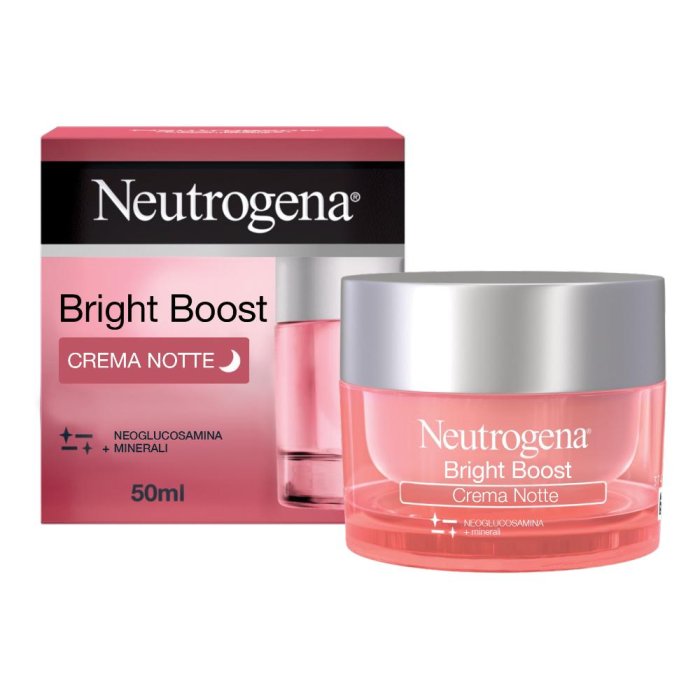Neutrogena Bright Boost - Crema Gel Notte con Neoglucosamina Idratante 50 ml