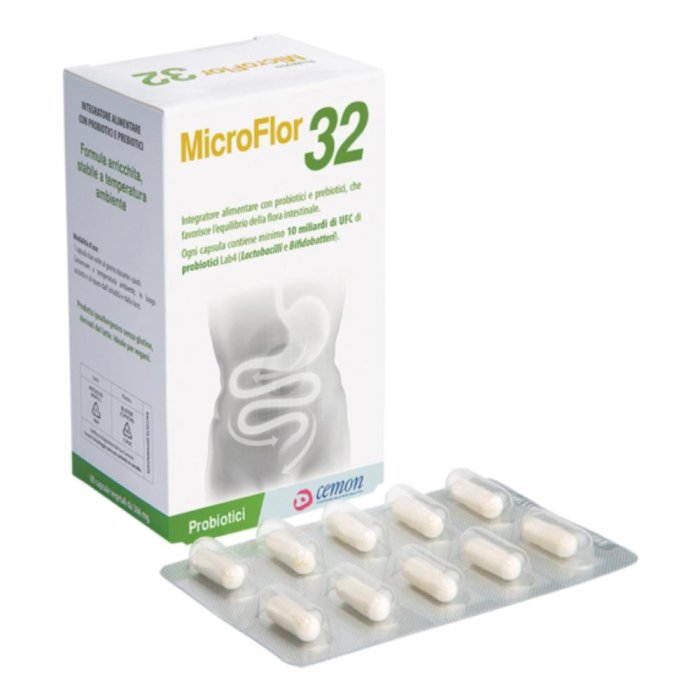 Microflor 32 Benessere Intestinale 60 Capsule