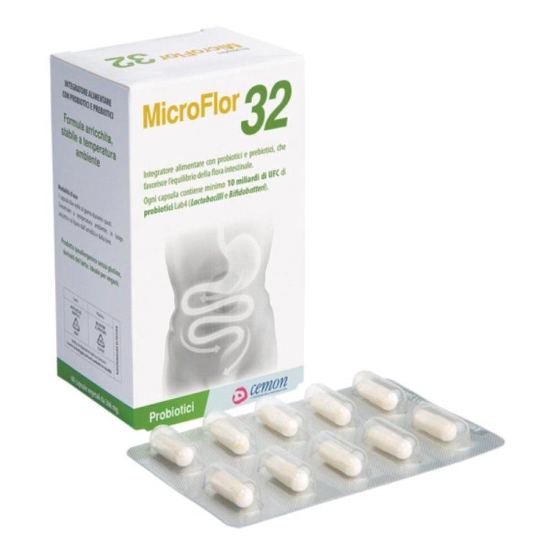 Microflor 32 Benessere Intestinale 60 Capsule