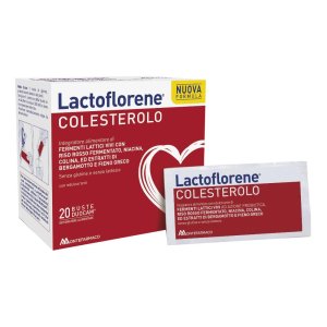 Lactoflorene colesterolo con fermenti lattici e riso rosso 20 bustine - Montefarmaco