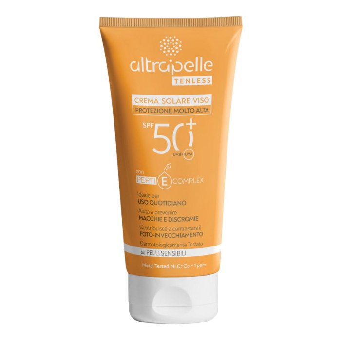 Altrapelle Tenless Crema Solare SPF 50+ Alta Protezione Viso e Corpo per Pelli Sensibili