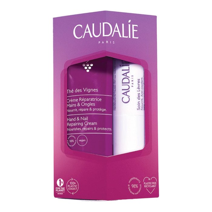 Kit Duo Mani e Labbra Caudalie 2022 Crema Mani Nutriente e Balsamo Labbra Idratante