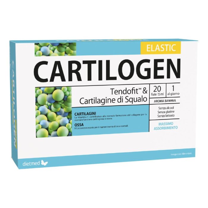Cartilogen Elastic 20 fiale 15 ml - integratore per cartilagini e articolazioni