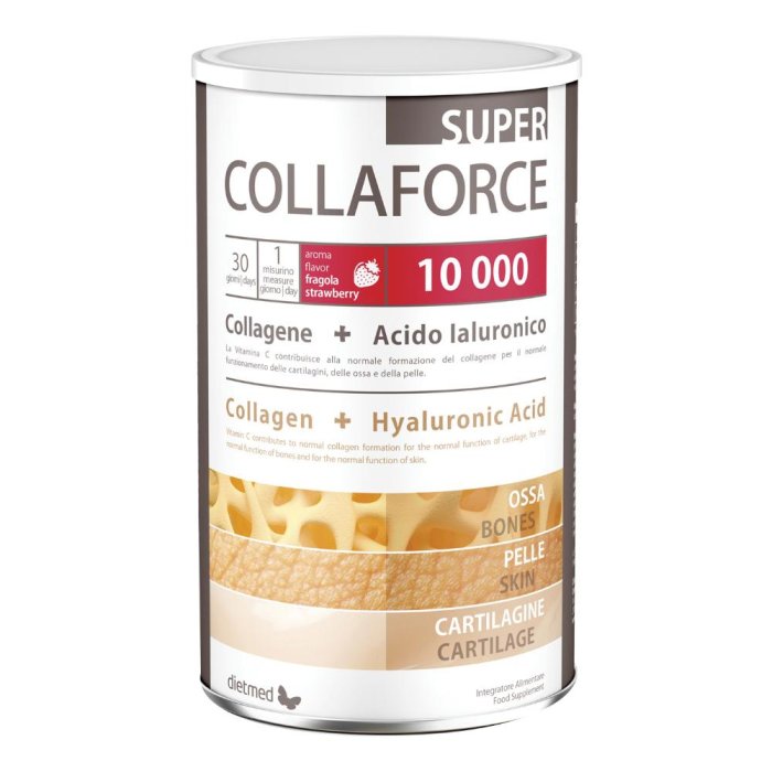 Collaforce 10000 Super Collagene Idrolizzato 450 g Integratore Dietmed per Articolazioni, Pelle e Ossa
