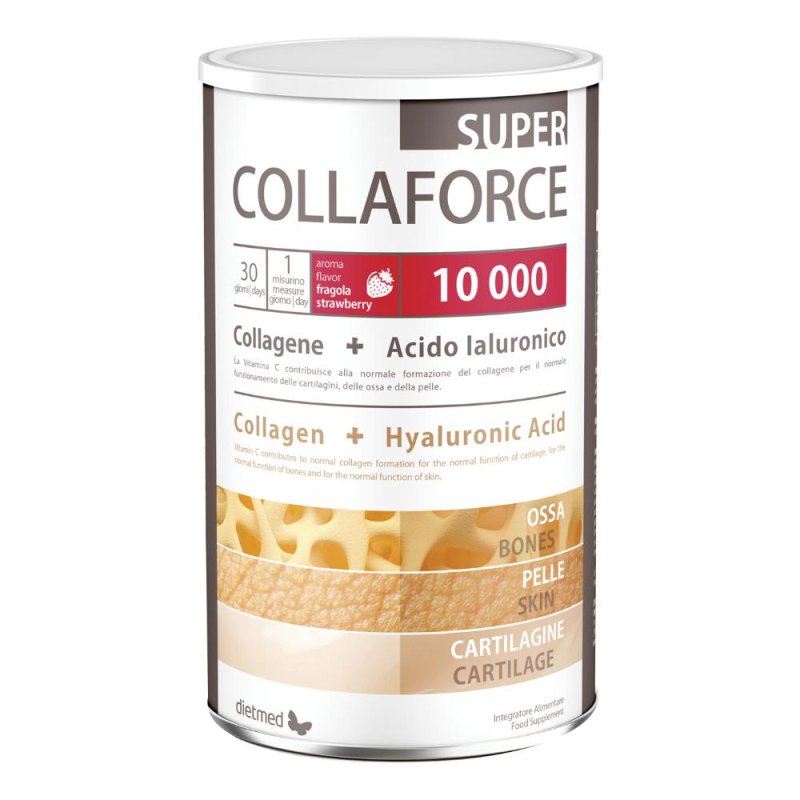 Collaforce 10000 Super Collagene Idrolizzato 450 g Integratore Dietmed per Articolazioni, Pelle e Ossa
