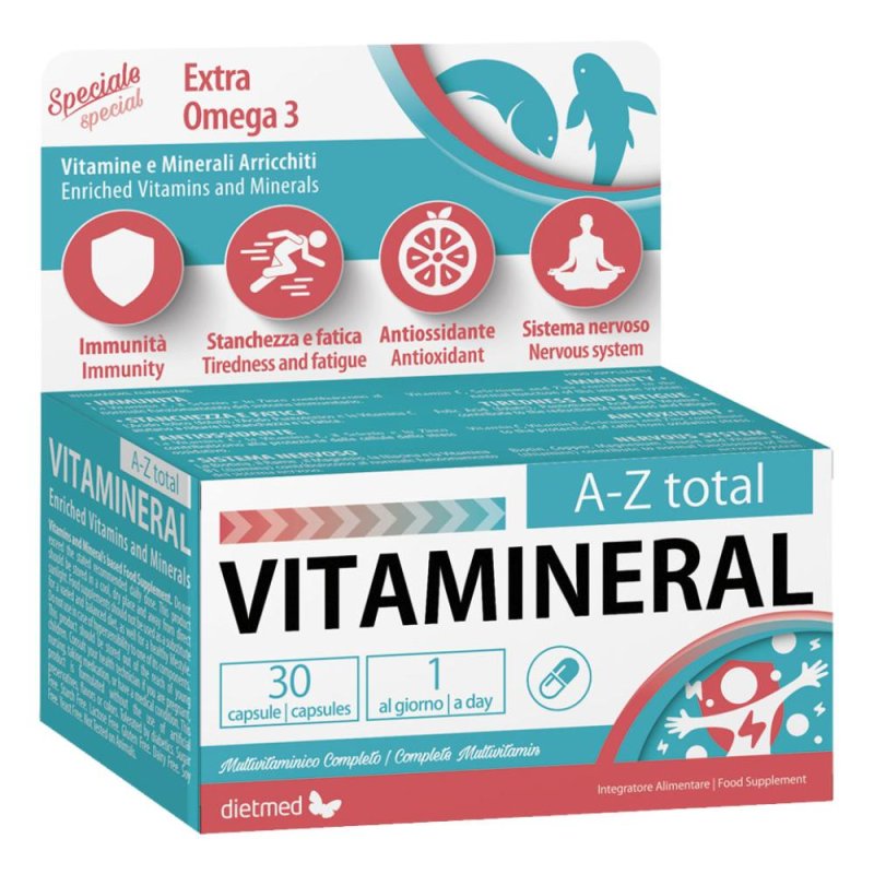 Vitamineral AZ Total 30 capsule - multivitaminico completo dalla A alla Z