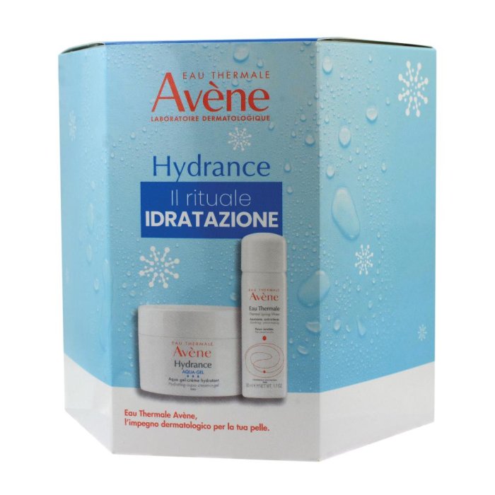 Avène Natale Cofanetto Regalo Hydrance Aqua Gel Idratante Acqua Termale Spray