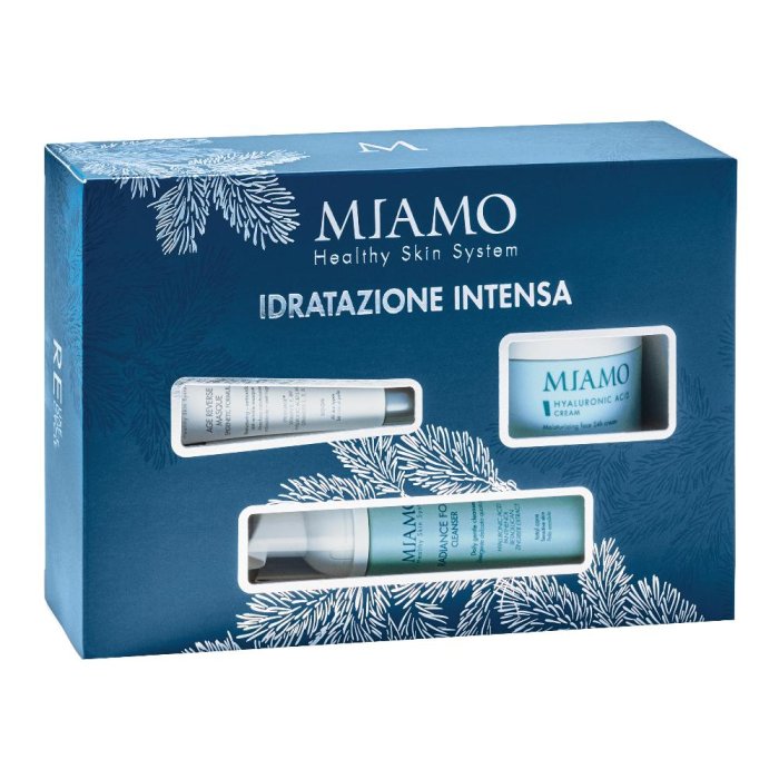 Miamo Healthy Skin System Cofanetto Regalo Xmas Idratazione Intensa con Crema Viso Detergente e Maschera
