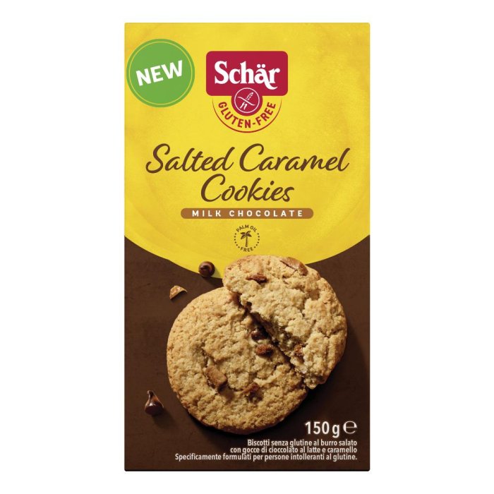 Schar Salted Caramel Cookies Senza Glutine Confezione 150 Gr