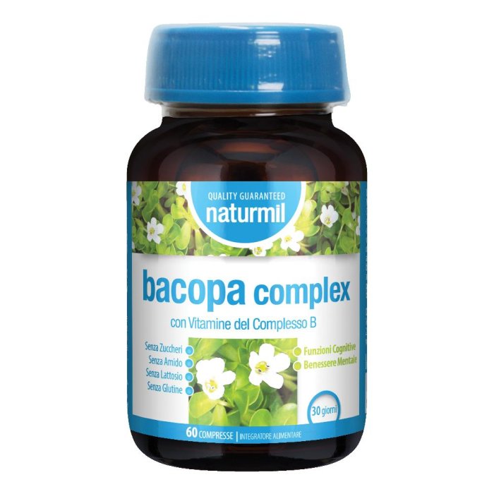 Naturmil Bacopa Complex 60 compresse - integratore per memoria, concentrazione e funzioni cognitive