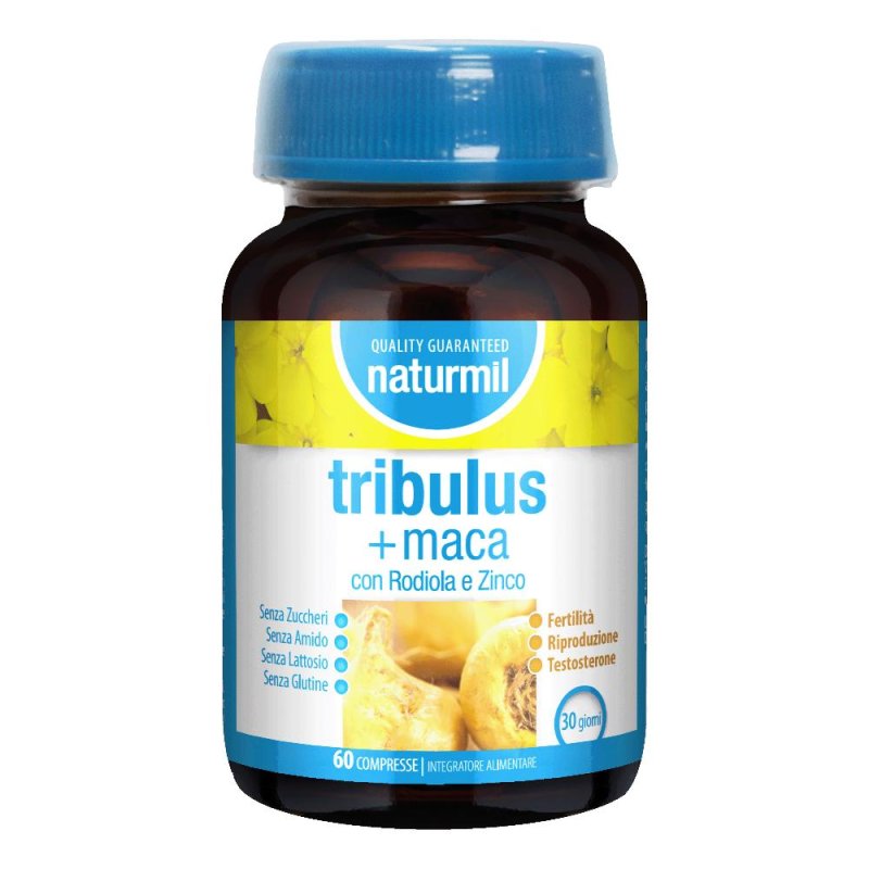 Dietmed Naturmil - Tribulus + Maca con Rhodiola e Zinco 60 Compresse