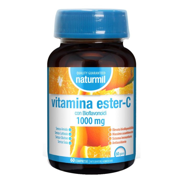 Naturmil Vitamina Ester-C 60 compresse - integratore di vitamina C tamponata ad alto assorbimento