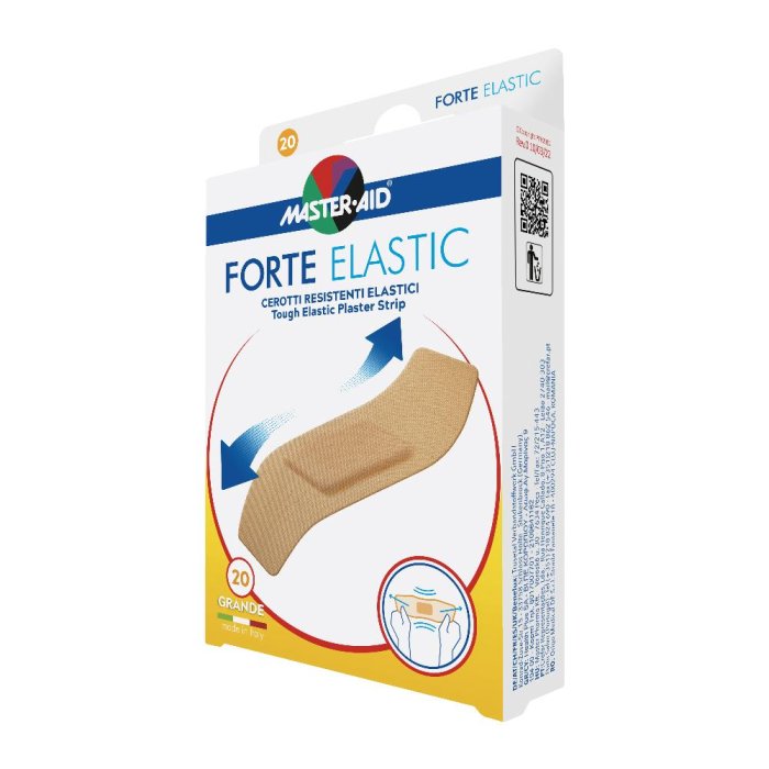Master-Aid Forte Elastic Grande Cerotto Resistente Elastico 78 x 26 mm 20 Pezzi