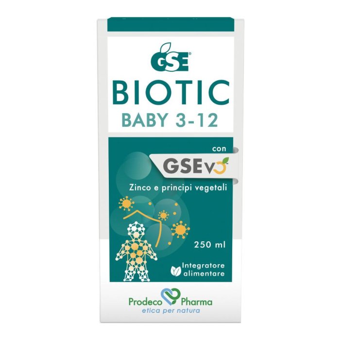 GSE Biotic - Baby 3-12 Integratore per il Sistema Immunitario 250 ml