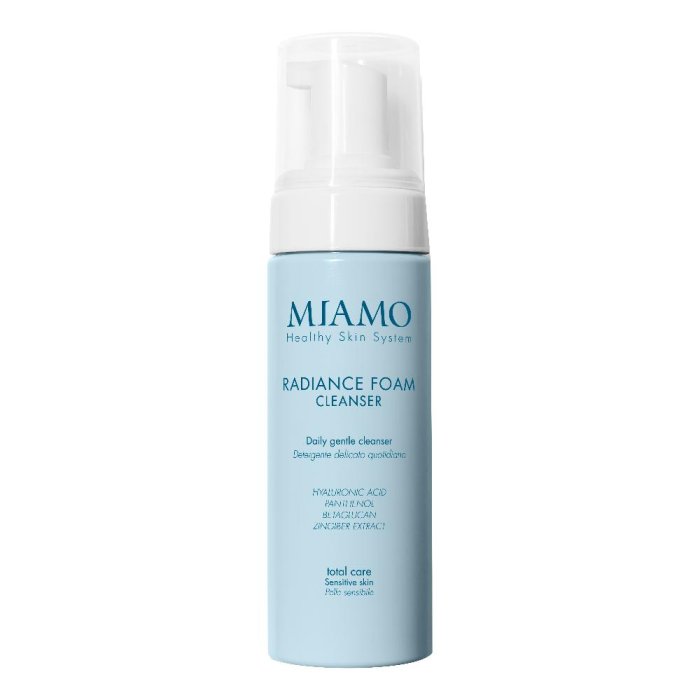 Miamo Total Care - Radiance Foam Cleanser Mousse Detergente Viso Delicata, 50ml
