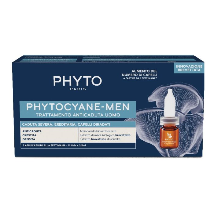 Phyto Phytocyane Men Trattamento caduta severa dei capelli 12 fiale 5 ml