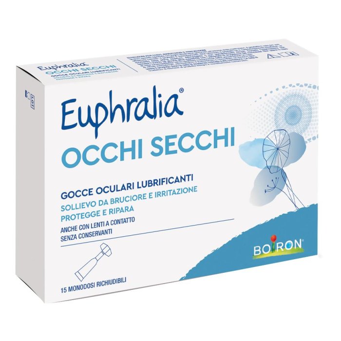 Euphralia Occhi Secchi 15 monodosi: soluzione sterile idratante e lenitiva