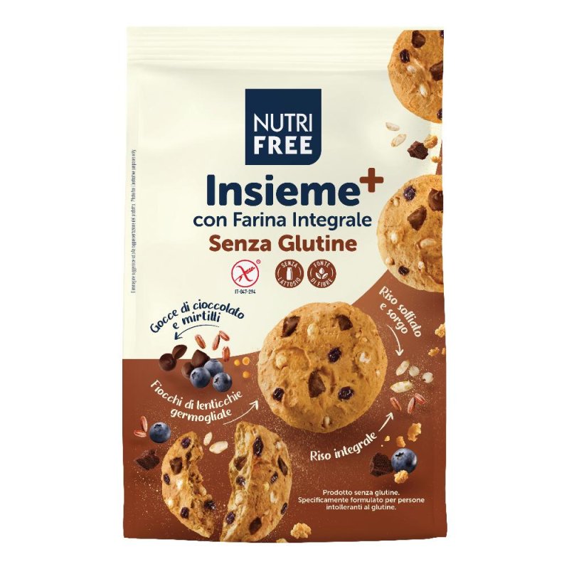  Nutrifree Insieme+ Biscotti con Farina Integrale Senza Glutine 250g