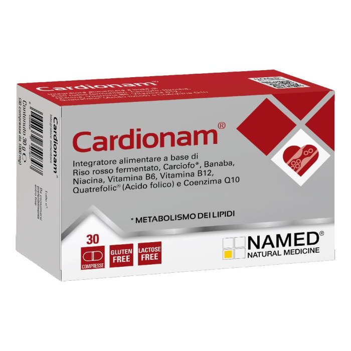 Cardionam - Named - 30 compresse - Integratore Alimentare per il Metabolismo dei Lipidi
