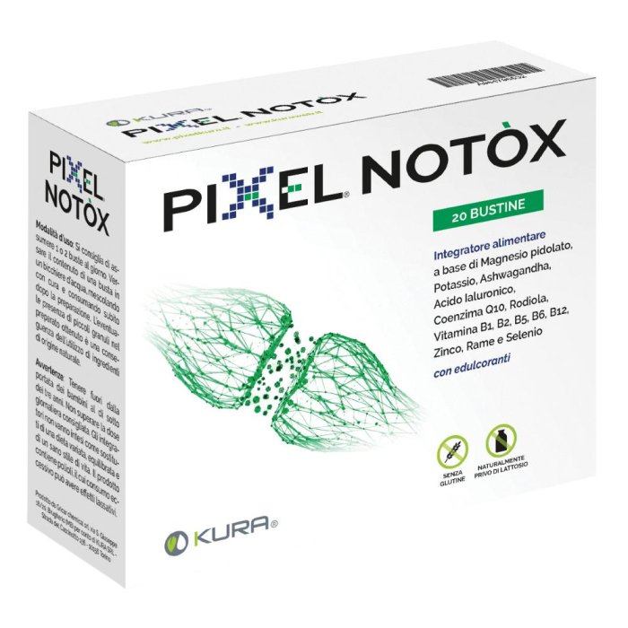 Kura Pixel Notox Integratore Tonico-Adattogeno 20 Bustine