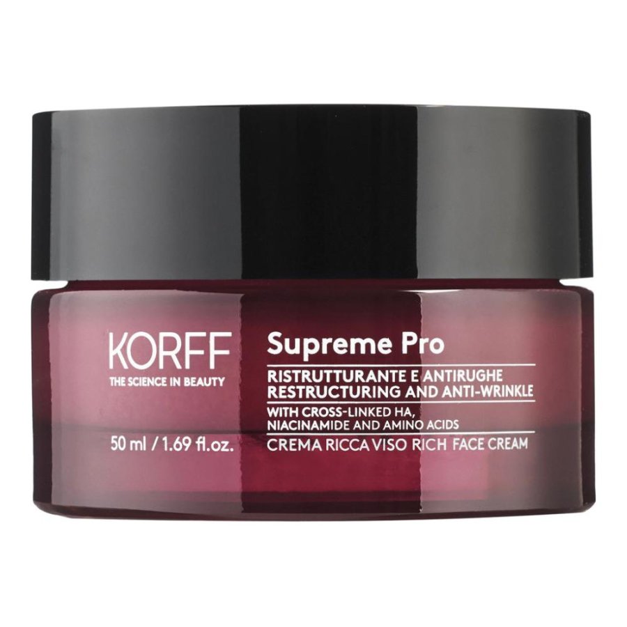 Korff Supreme Pro - Crema Ricca Viso Ristrutturante e Antirughe 50 ml