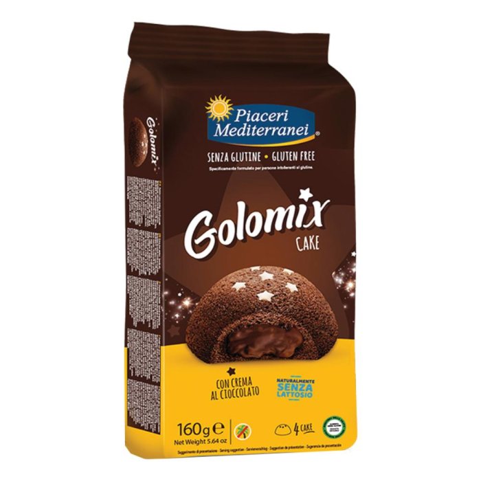 Piaceri mediterranei golomix cake senza glutine  4 pezzi da 40 g