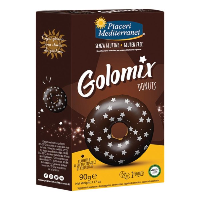 Piaceri Mediterranei - Golomix Donuts Senza Glutine Confezione 2 Pezzi