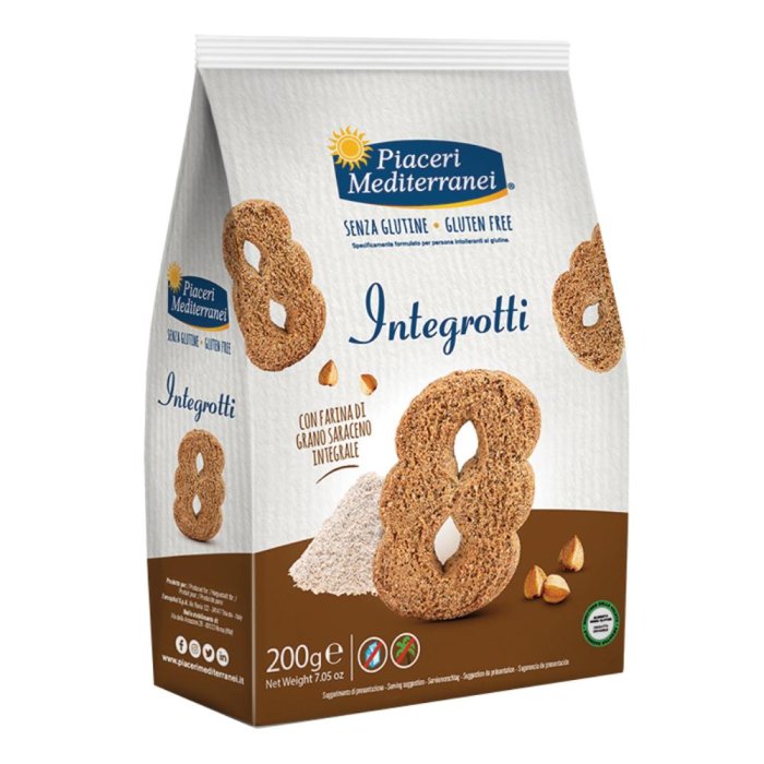 Piaceri Mediterranei - Integrotti Senza Glutine Confezione 200 Gr