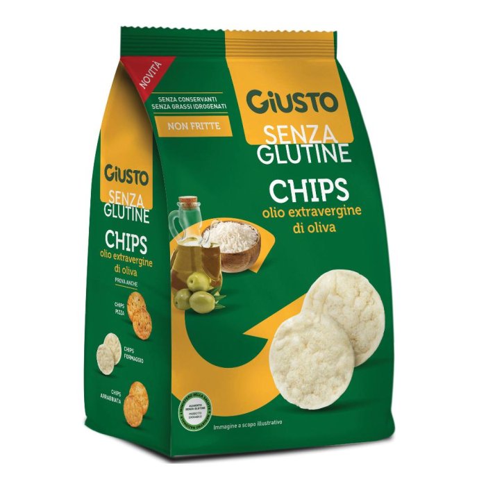 Giusto Senza Glutine Chips All'Olio Extra Vergine Di Oliva 48g