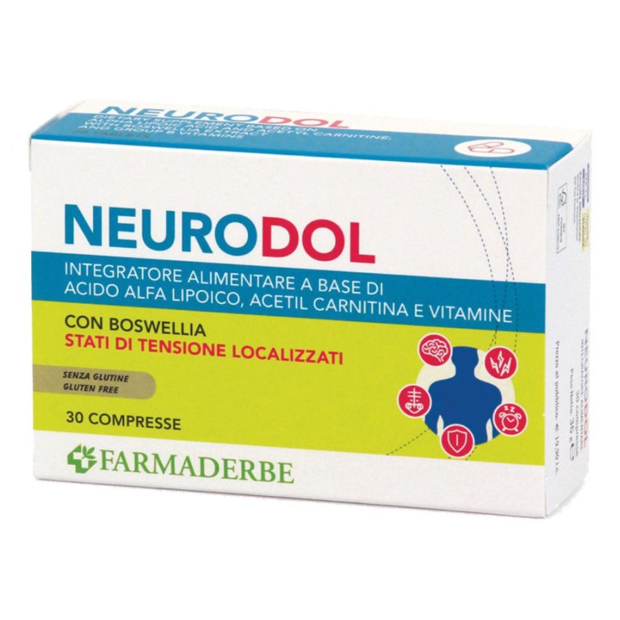 Farmaderbe Neurodol Acido Lipoico Integratore Sistema Nervoso 30 Compresse Farmaderbe Neurodol Acido Lipoico Integratore Sistema Nervoso 30 Compresse
