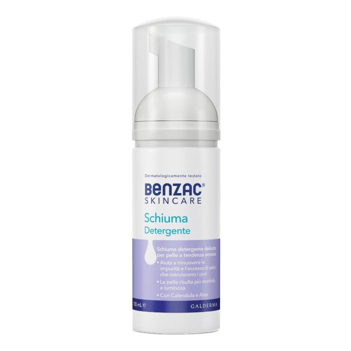 Benzac Skincare Schiuma Detergente Viso Pelle Acneica 130ml