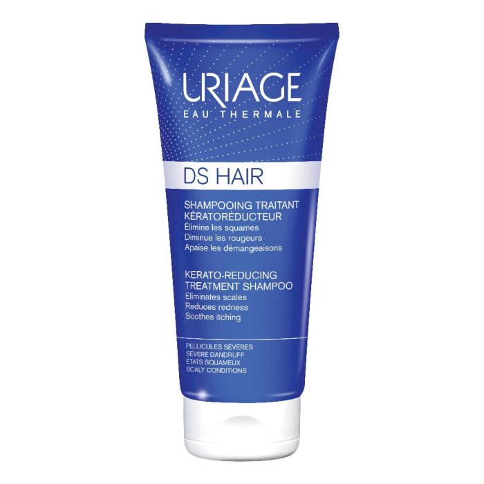 Uriage DS Hair shampoo cheratoriduttore - shampoo trattante antiforfora per cuoio capelluto sensibile