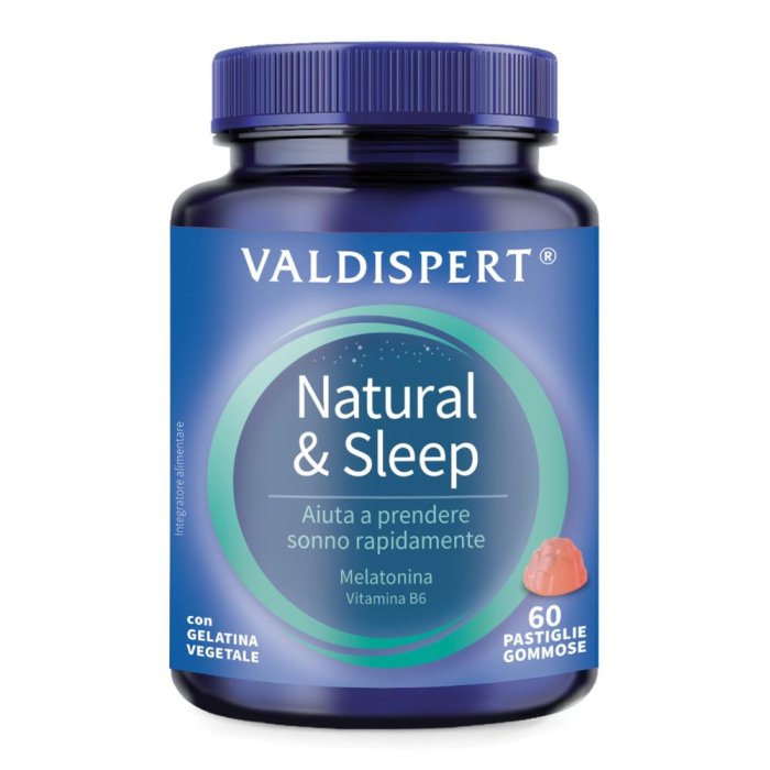 Valdispert Natural & Sleep Integratore melatonina 60 gommose