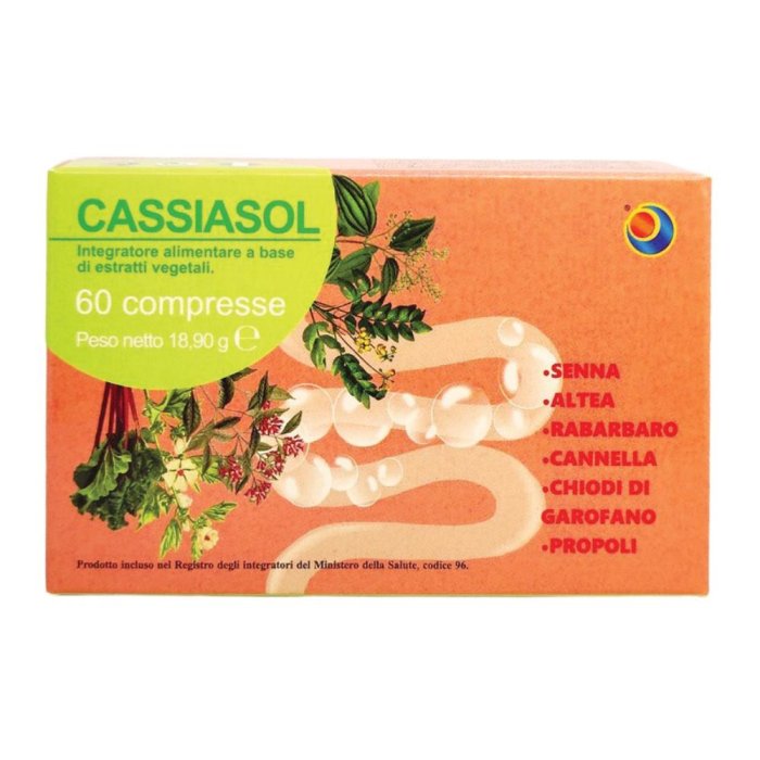 Cassiasol Integratore Alimentare per Regolarità e Transito Intestinale 60 Compresse | Formula Naturale con Cassia da Rio Cep