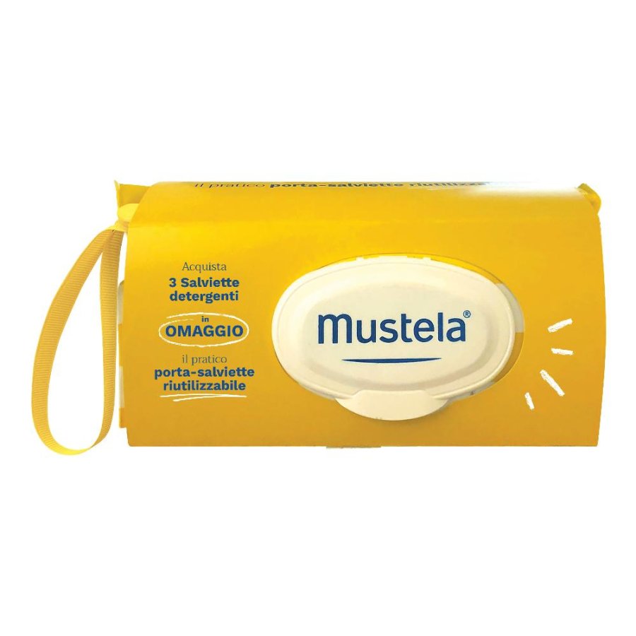 Mustela Salviette 3 Confezioni + Porta Salviette