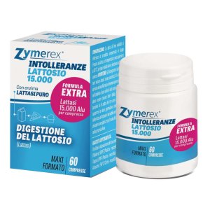 Zymerex Intolleranze Lattosio 15000 Integratore per la Digestione del Lattosio 60 compresse