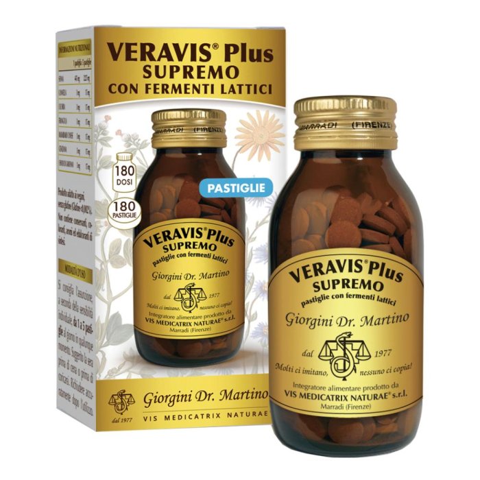 Dr.Giorgini Veravis Plus Supremo con Fermenti Integratore 180 Pastiglie