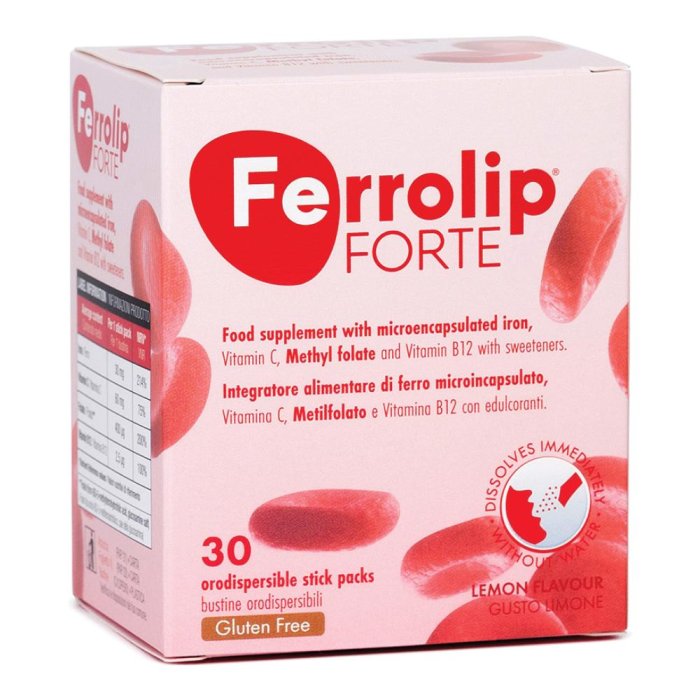 Ferrolip Forte 30 stick pack - integratore di ferro liposomiale ad alto assorbimento