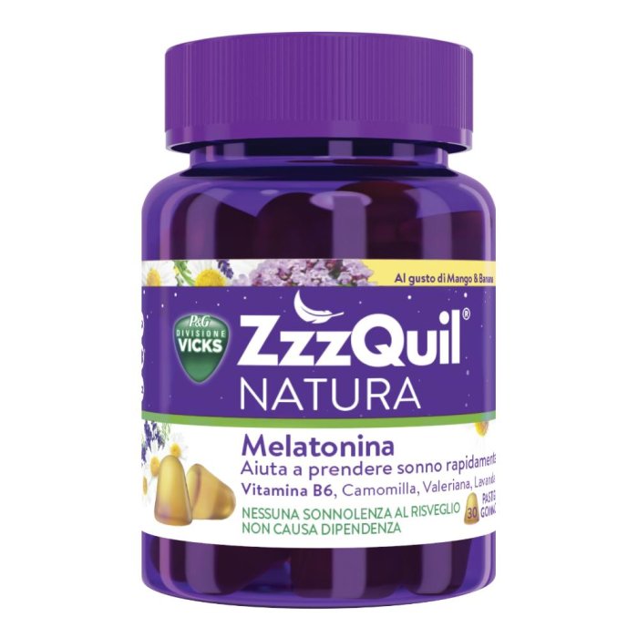ZzzQuil Natura Mango & Banana 30 Pastiglie Gommose