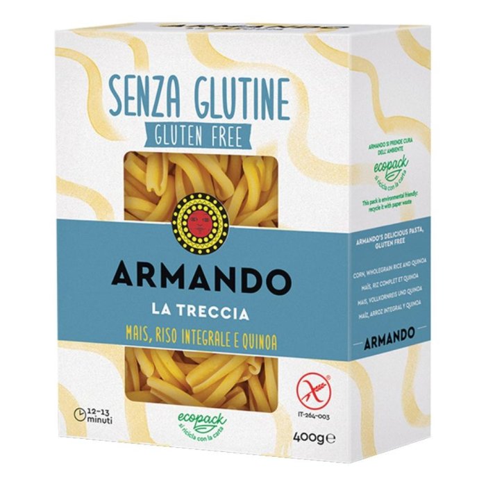 Armando La Treccia 400 g - pasta di semola formato treccia