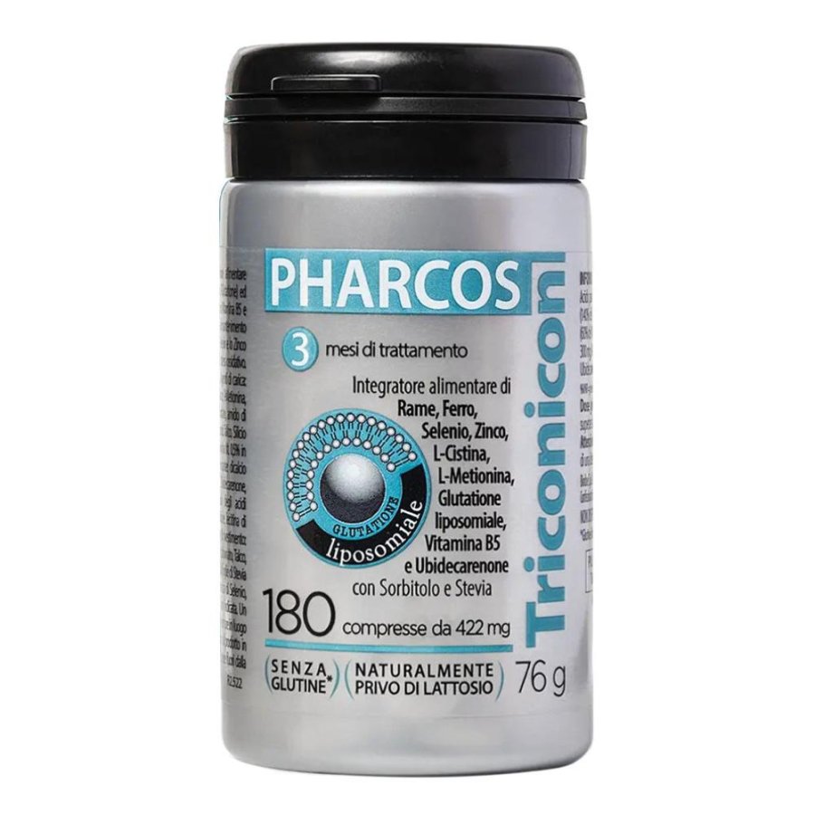 Triconicon Pharcos 180 compresse - integratore in compresse per benessere di pelle e annessi cutanei