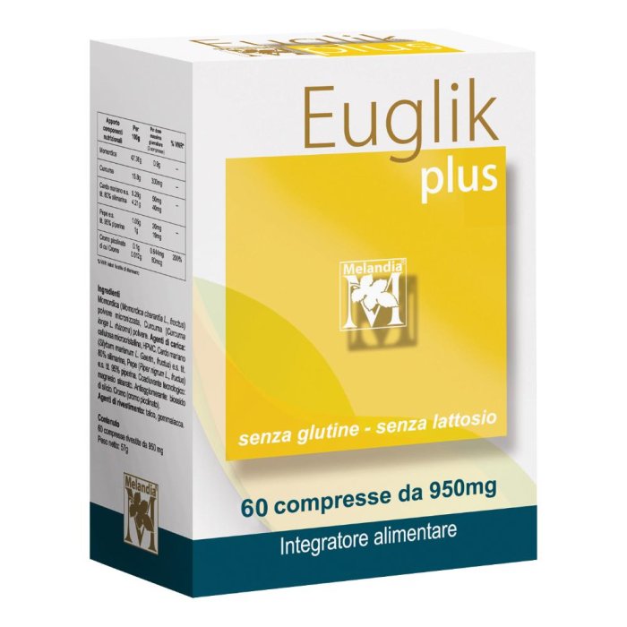Euglik Plus Integratore per il Controllo della Glicemia e del Metabolismo degli Zuccheri 60 Compresse