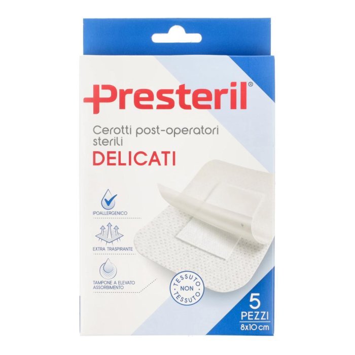Medipresteril Medicazione Post Operatoria Delicata 8 x 10 cm 5 Pezzi