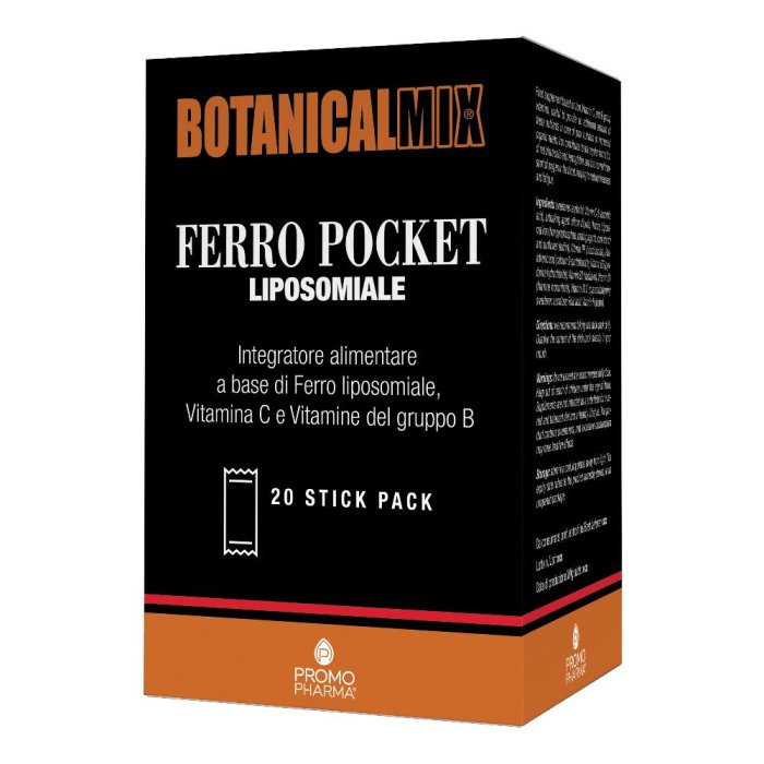 BOTANICALMIX Ferro Integratore di Ferro Liquido 20 Fiale da 10 Millilitri | Botanicalmix Ferro per Stanchezza e Affaticamento | Elevato Assorbimento di Ferro