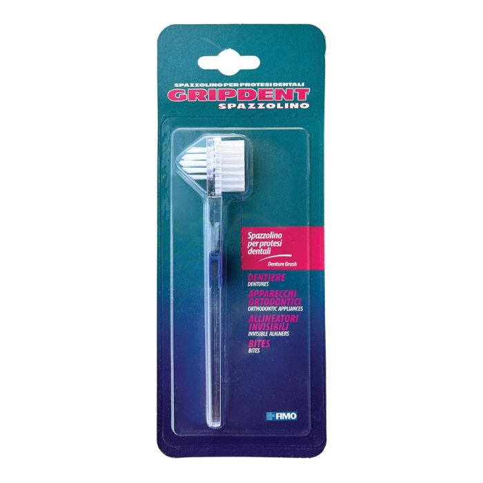 Gripdent spazzolino per protesi - spazzolino specifico per dentiere