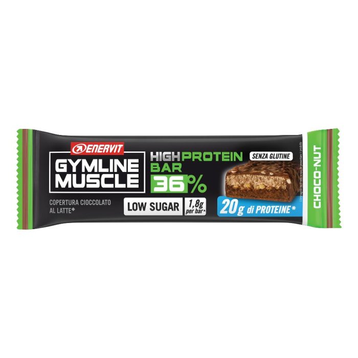 Enervit Gymline - High Protein Bar 36% Barretta Proteica Choco Nut, 55g