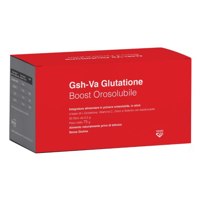 GHS-Va Glutatione Integratore con L-Glutatione, Vitamina C, Zinco e Selenio per il Benessere Cellulare 30 stick 