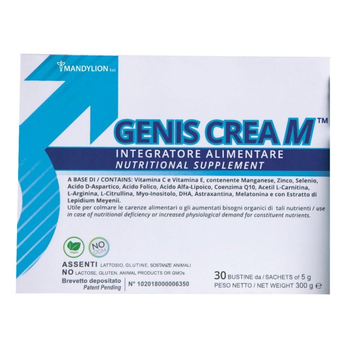 Genis Crea M 30 bustine - integratore con creatina e aminoacidi per performance muscolare